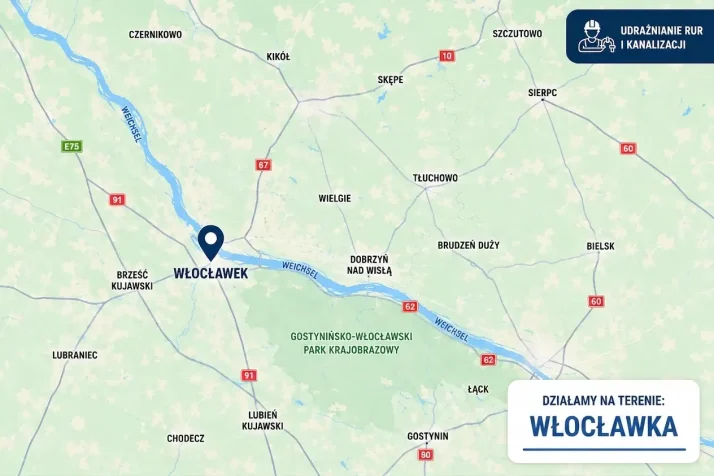Udrażnianie rur Włocławek – nowoczesny sprzęt do usuwania zatorów w kanalizacji